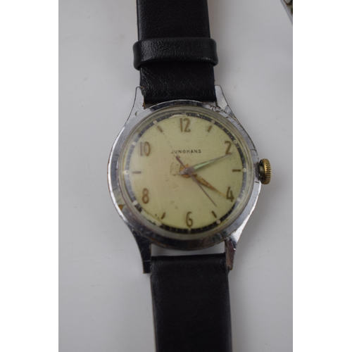 418 - 2 vintage Junghans gentleman's  wristwatches one a/f and one in working order.