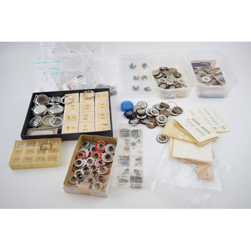 419 - A good collection of CWC military watch parts including over 50 movements, circuit boards, cases, lu... 