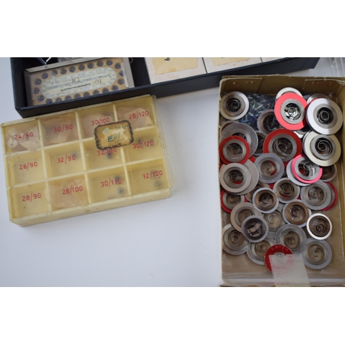 419 - A good collection of CWC military watch parts including over 50 movements, circuit boards, cases, lu... 