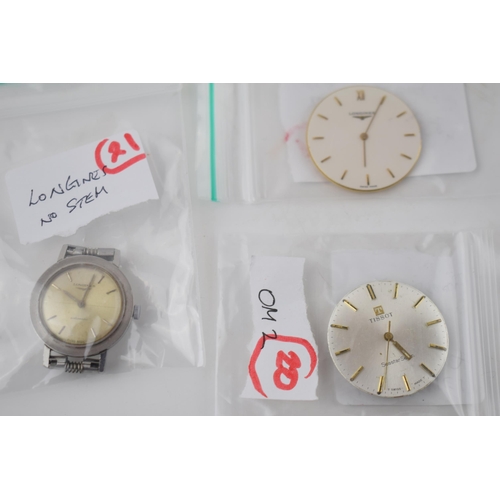 422 - 3 watch movements to include a men's Longines Seastar Watch movement calibre 781.1, a ladies Longine... 