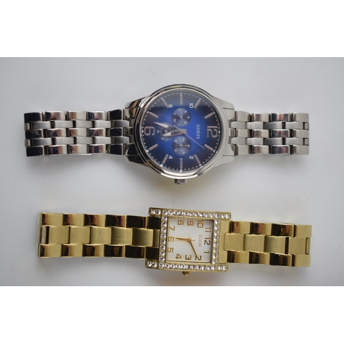 426 - A collection of gentleman's fashion watches to include Guess, Boss Orange, Armani and Vince Camuto (... 