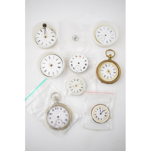 430 - A collection of 8 vintage and antique fob watches movements a/f. Of note several good examples with ... 