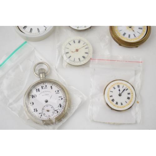 430 - A collection of 8 vintage and antique fob watches movements a/f. Of note several good examples with ... 