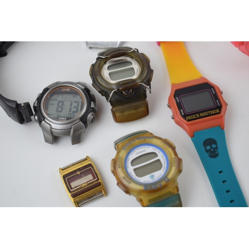 432 - A collection of Casio digital watches to include vintage examples and Baby G, Timex, G Illuminator. ... 