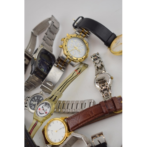 A good collection of assorted designer quartz watches. (Qty)