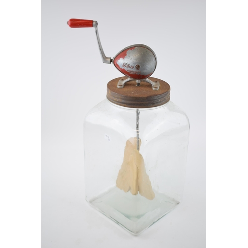 699 - Vintage mid 20th century Blow Butter churn, 37cm tall.