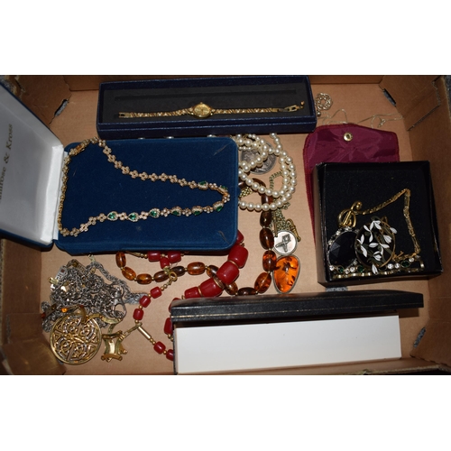 276 - A collection of costume jewellery to include some named examples like Monet and Past Times, with som... 