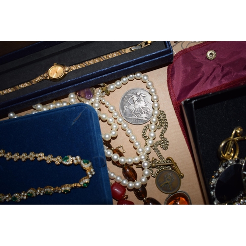 276 - A collection of costume jewellery to include some named examples like Monet and Past Times, with som... 