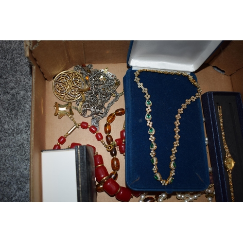 276 - A collection of costume jewellery to include some named examples like Monet and Past Times, with som... 