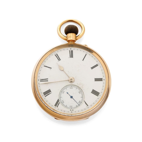390 - 18ct gold top-wind pocket watch with 18ct gold dust cover, H Pidduck & Sons, Roman numerals to dial,...