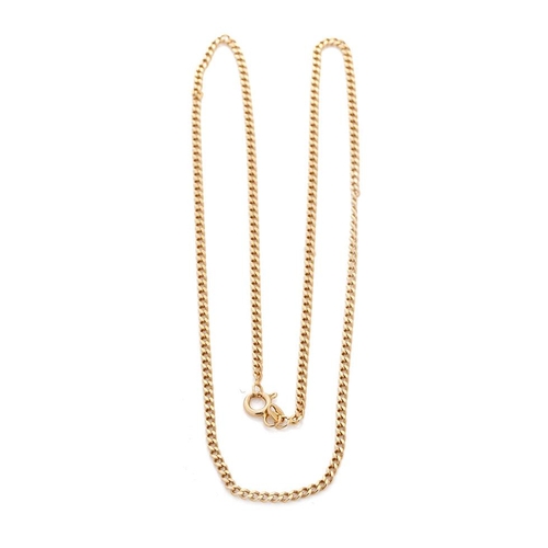 504 - An 18ct yellow gold gentleman's chain marked .750. Length 22.5