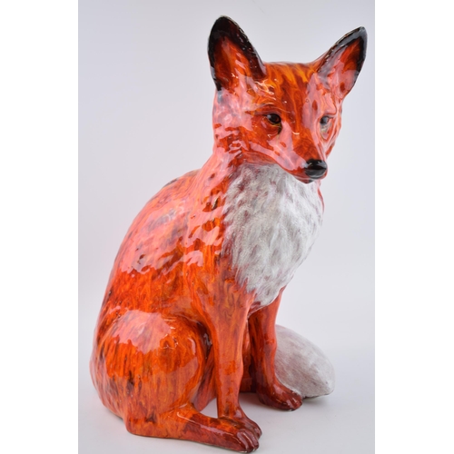 114 - Large Anita Harris Art Pottery Fireside Fox, 47cm tall, signed by Anita.