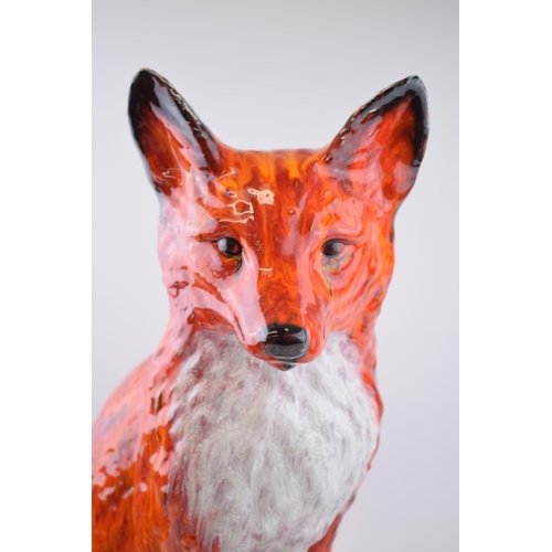 114 - Large Anita Harris Art Pottery Fireside Fox, 47cm tall, signed by Anita.