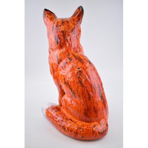 114 - Large Anita Harris Art Pottery Fireside Fox, 47cm tall, signed by Anita.