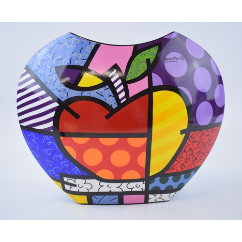 126 - Goebel 'Big Apple' vase from the Artis Orbis series, 27cm wide.