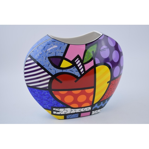 126 - Goebel 'Big Apple' vase from the Artis Orbis series, 27cm wide.