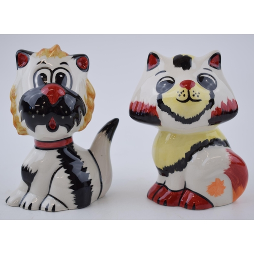 137 - A pair of Lorna Bailey cats (2).