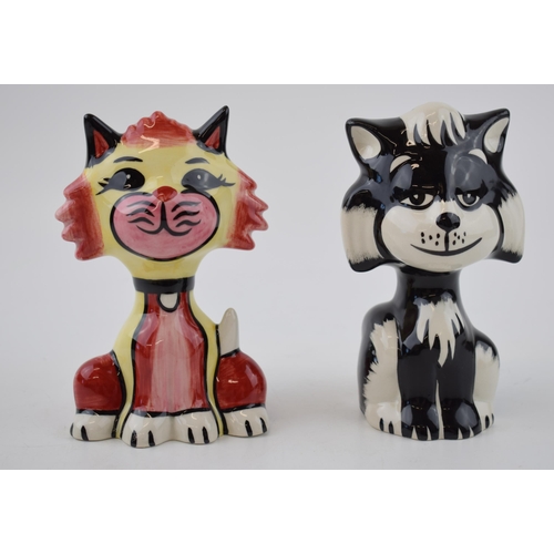 139 - A pair of Lorna Bailey cats (2).