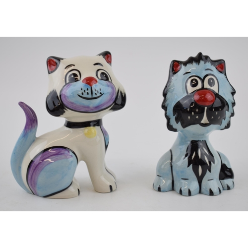 140 - A pair of Lorna Bailey cats (2).