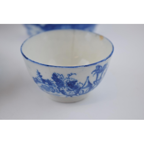 149 - A group of late 18th, early 19th century blue and white transfer-printed Coalport porcelain, c. 1795... 