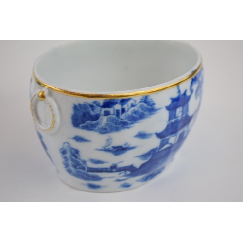 149 - A group of late 18th, early 19th century blue and white transfer-printed Coalport porcelain, c. 1795... 