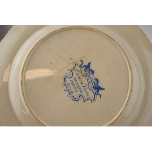 160 - A group of early 19th century blue and white transfer-printed plates, c. 1825-40. To include two Ril... 