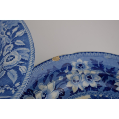 161 - A group of early 19th century blue and white transfer-printed plates, c. 1825-40. To include Rogers ... 