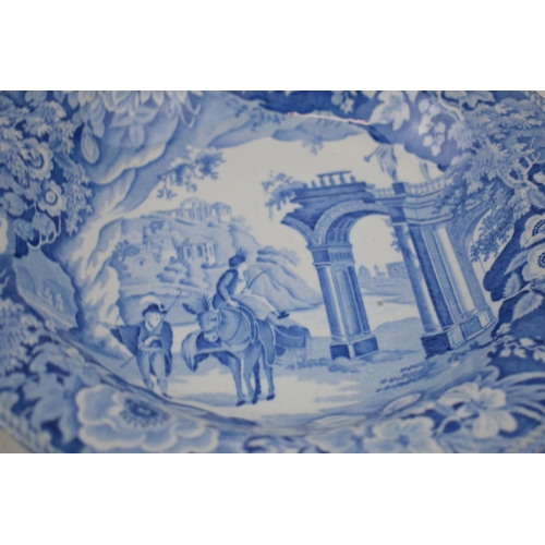 161 - A group of early 19th century blue and white transfer-printed plates, c. 1825-40. To include Rogers ... 