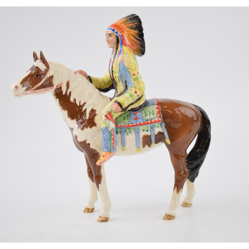 2 - Beswick Mounted Indian on Skewbald horse 1391.