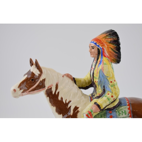 2 - Beswick Mounted Indian on Skewbald horse 1391.