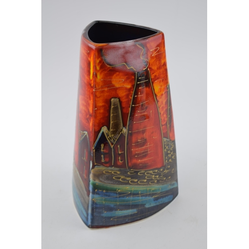 99 - Anita Harris Art Pottery vase, decorated with the Potteries Past design, 22cm tall.