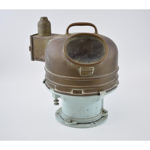 209 - WWII Binnacle compass, Royal Navy patent 0919 maritime, nautical binnacle. Liquid compass with binna... 