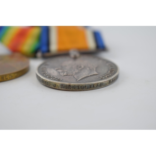 216 - World War One pair of medals to include silver 1914-1918 medal and 'The Great War for Civilisation' ... 