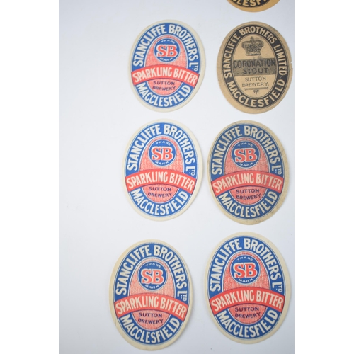 246 - A quantity of original beer labels for 'Stancliffe Brothers Ltd' Macclesfield to include 1 x Stancli... 