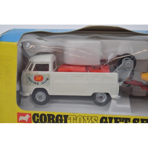 253 - A boxed Corgi Toys Gift Set 25, Volkswagen Breakdown Truck with Trailer and Cooper-Maserati F/1. Tra... 