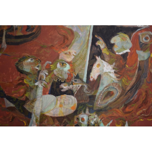 300 - Vincent Bennett (Plymouth 1910-1993), oil on board, 'Untitled' Signed 1978. 98 cm x 98 cm. ARR appli... 