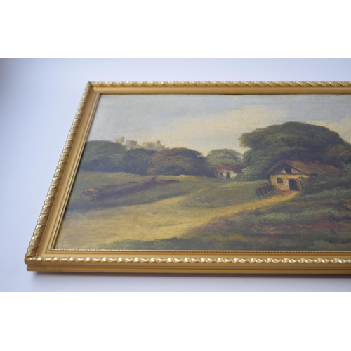 305 - A pair of paintings, oil on canvas, 19th century possibly preliminary sketches by Thomas Peploe Wood... 