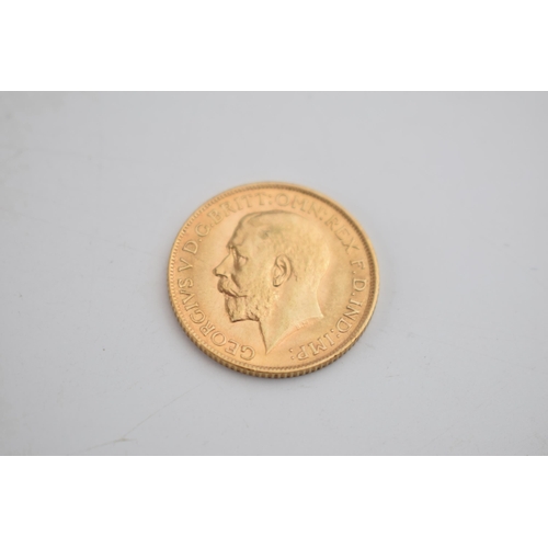 347 - 22ct gold full sovereign 1913.