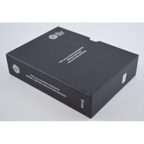 354 - Royal Mint The 2013 United Kingdom Proof Coin Set, boxed with certificate, in cardboard sleeve.