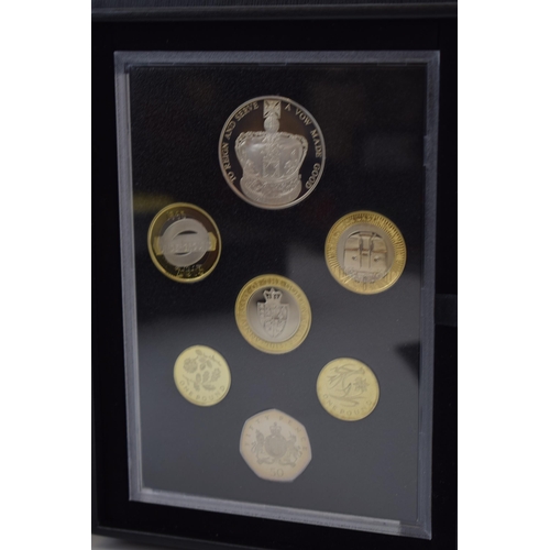 354 - Royal Mint The 2013 United Kingdom Proof Coin Set, boxed with certificate, in cardboard sleeve.