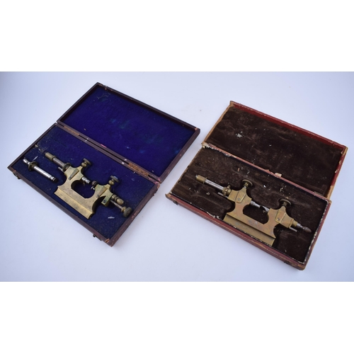 367 - Boxed 19th century watchmakers tools by Jacot 'Tour a Pivoter' for adjusting pivot. (2)