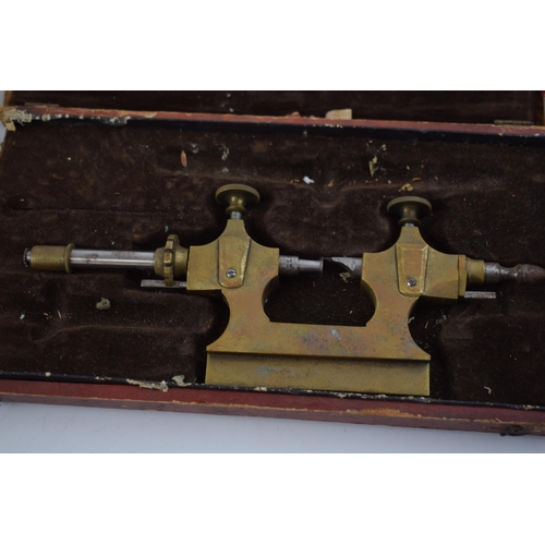 367 - Boxed 19th century watchmakers tools by Jacot 'Tour a Pivoter' for adjusting pivot. (2)