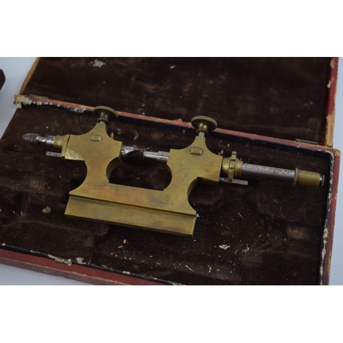 367 - Boxed 19th century watchmakers tools by Jacot 'Tour a Pivoter' for adjusting pivot. (2)