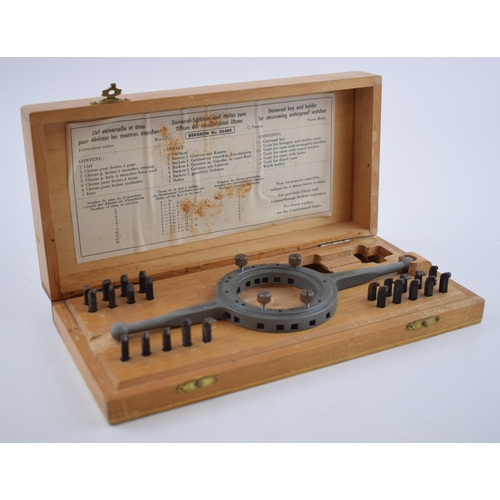 369 - Boxed Bergeon 30400 universal watchmakers casebook tool