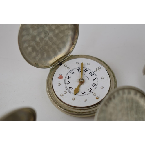 371 - 7 Braille pocket watches with Cyma movements. Case diameter approx 45mm. (7)