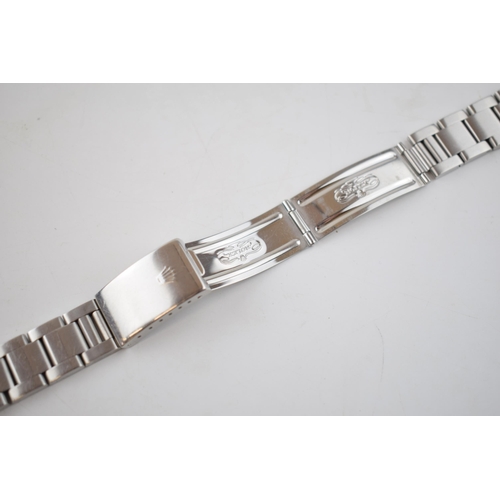 391 - Rolex Osyter bracelet, stainless steel, originally from a GMT Master, serial 78360, Rolex logo to cl... 