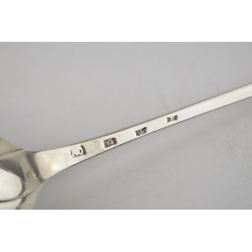 439 - Silver basting spoon, Edinburgh 1784, Archibald Ochiltree, 98.0 grams, 31.5cm long.