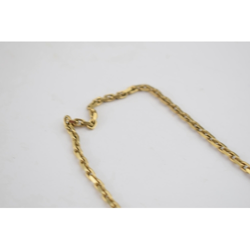 530 - 9ct gold necklace / chain, working clasp, 51.5cm long, 16.3 grams.