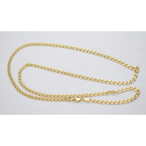 531 - 14ct gold necklace /  chain, 58cm long, 9.2 grams.