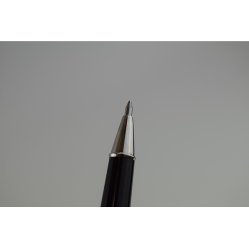 345 - Montblanc Silver Tone Rollerball Pen, s/n KL1112051, new refill.